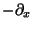 $-\partial_x $